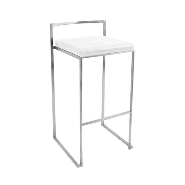 ASHTON BAR STOOL WHITE