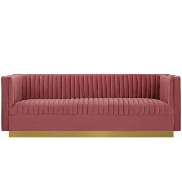 AUDREY DUSTY ROSE SOFA