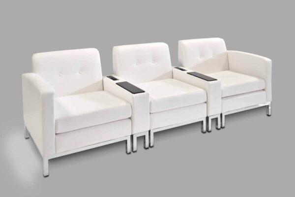 MADISON POWER UP WHITE MODULAR SOFA