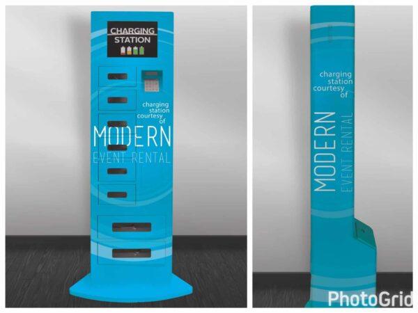 CELL PHONE CHARGING STATION LOCKER (FULL VINYL WRAP)