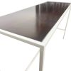 BALI WHITE COMMUNAL BAR TABLE WITH WOOD TOP - Image 2