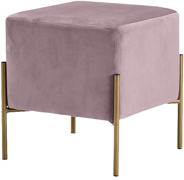SOPHIA BLUSH PINK OTTOMAN