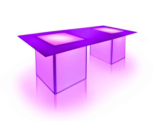 WHITE ACRYLIC LED TABLE